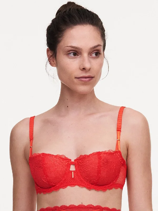 Women's full - cup bras for maximum coverageChantelle - Waltz Half Cup | Bright Poppy Women's full - cup bras for maximum coverageChantelle - Waltz Half Cup | Bright Poppy