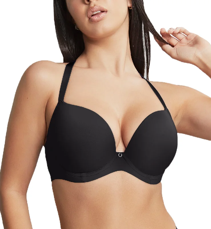 Push - up bras to add cleavage and lift Cleo by Panache Faith Molded Plunge Underwire Bra (10666) - Noir Push - up bras to add cleavage and lift Cleo by Panache Faith Molded Plunge Underwire Bra (10666) - Noir