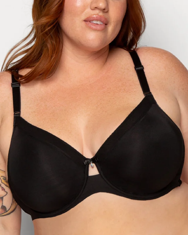 Unpadded bras for a natural and lightweight feel Curvy Couture Silky Smooth Micro Unlined Underwire Bra - 1361 Unpadded bras for a natural and lightweight feel Curvy Couture Silky Smooth Micro Unlined Underwire Bra - 1361