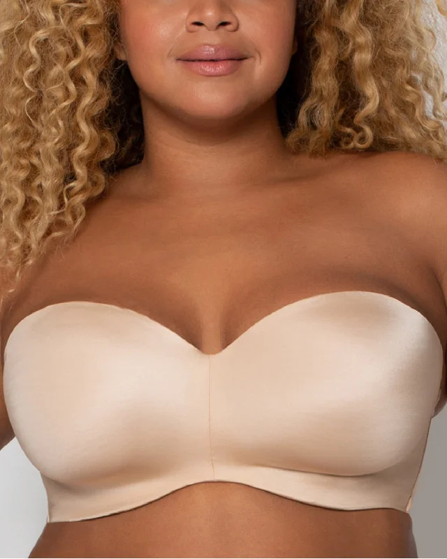 Lace bras for a feminine and elegant touch Curvy Couture Smooth Strapless Multi-Way Bra (More colors available) - 1290 Lace bras for a feminine and elegant touch Curvy Couture Smooth Strapless Multi-Way Bra (More colors available) - 1290
