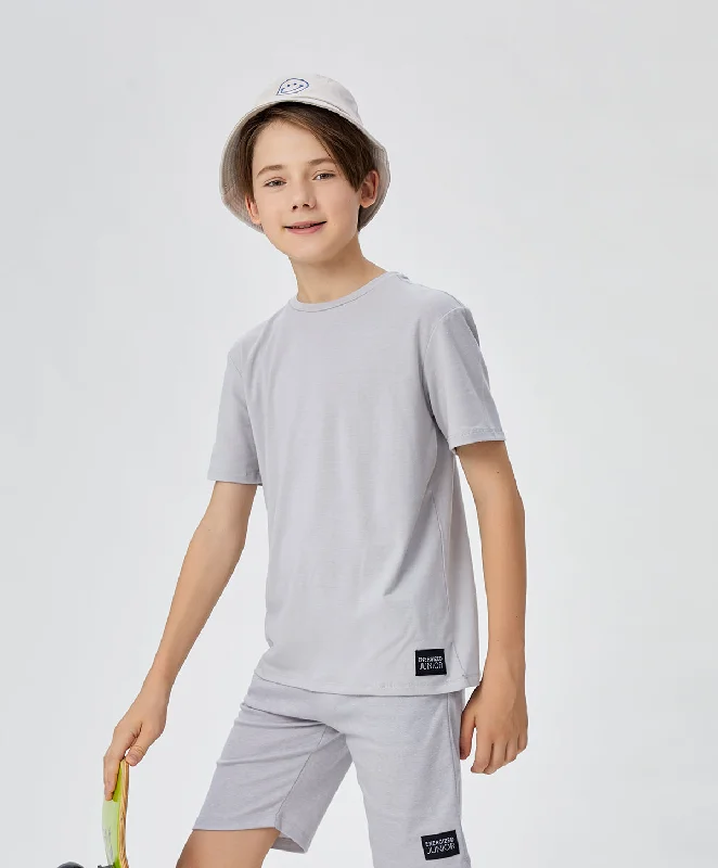 Bra with an anti - itch lining for added comfort​ Energized Junior Digital Daydream Basic Cotton Dropped Shoulder Tee