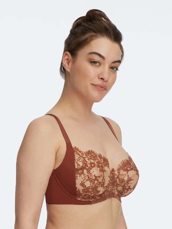 Women's sports bras with a racerback designEntice Lace Side Support Balconette Bra