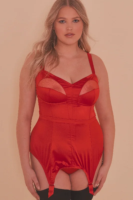 Women's bras with a lift and separate functionFelicity Hayward Clarice Retro Girdle Dress Red Curve Women's bras with a lift and separate functionFelicity Hayward Clarice Retro Girdle Dress Red Curve