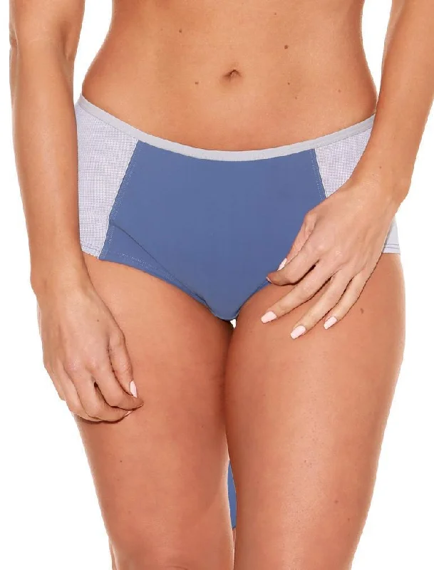 Women's demi - cup bras for a sexy lookFit Fully Yours Pauline Boyshort Panty, Blue / Silver Women's demi - cup bras for a sexy lookFit Fully Yours Pauline Boyshort Panty, Blue / Silver