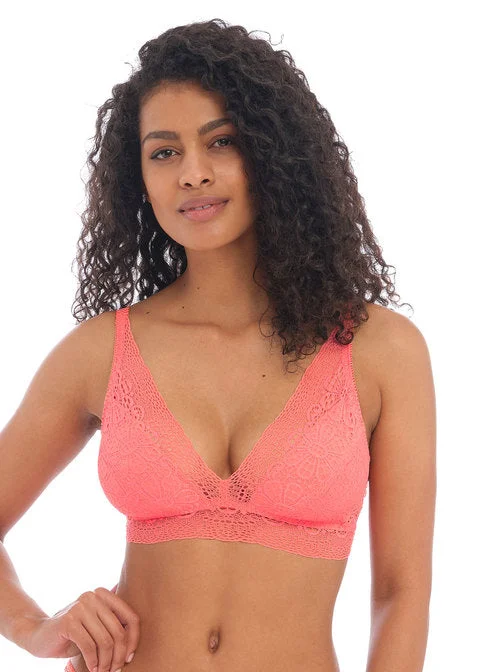 Women's nursing bras with easy - access clipsFreya Erin Non Wired Bralette, Hot Coral Women's nursing bras with easy - access clipsFreya Erin Non Wired Bralette, Hot Coral