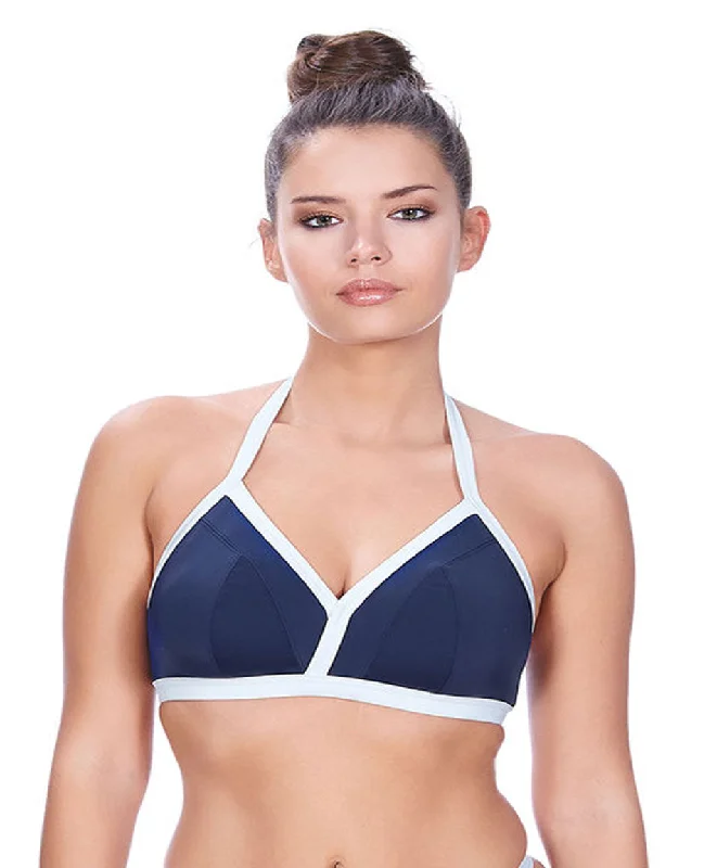 Women's red bras for a bold statementFreya In The Navy Deco Soft Triangle Bikini Top, Marine Women's red bras for a bold statementFreya In The Navy Deco Soft Triangle Bikini Top, Marine