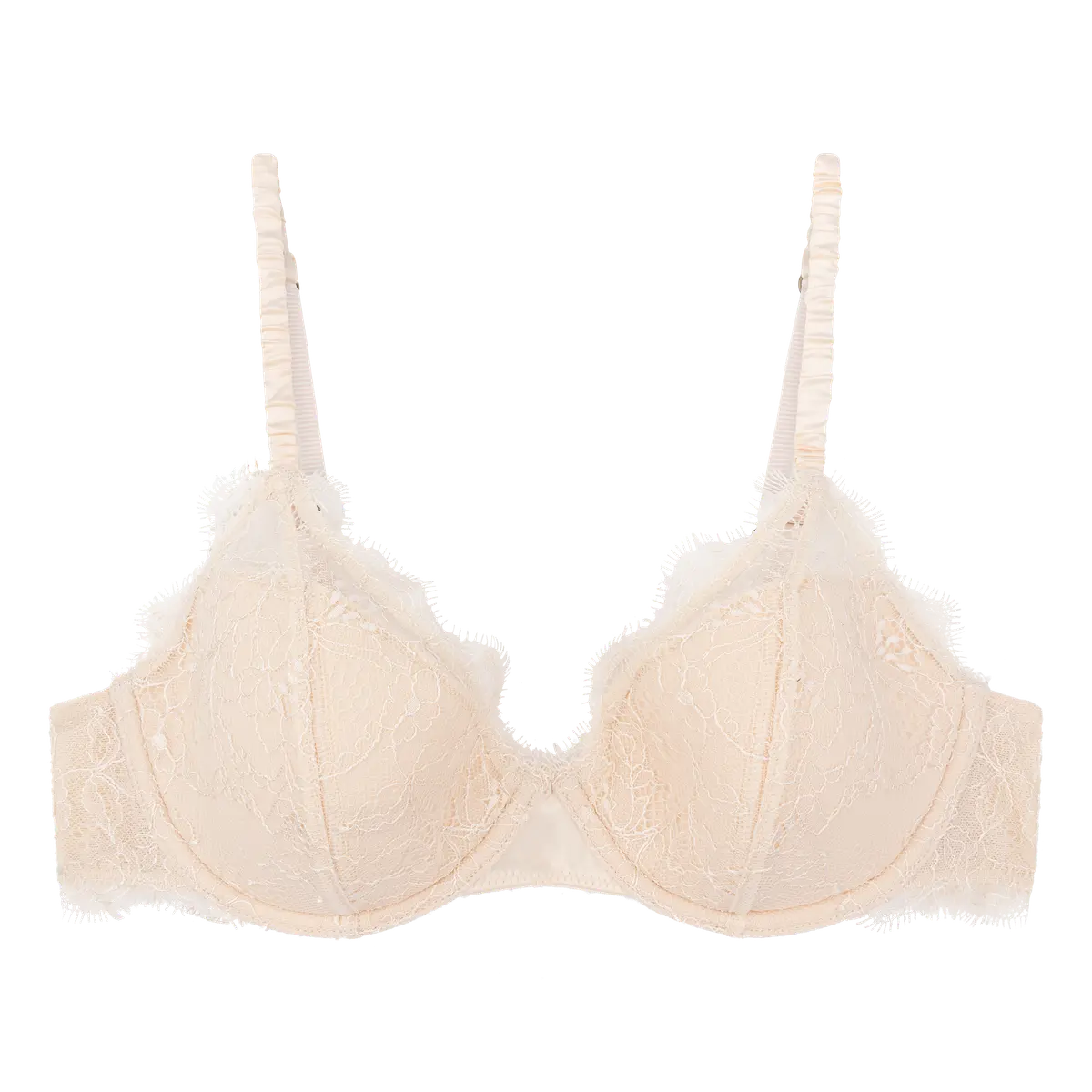 Women's bras with a lace overlayLove Stories - Gwyneth Padded Wire Bra | Off White
