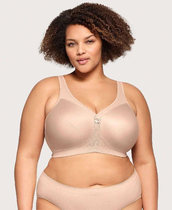 Bra with a plus - size bralette style for a trendy look​ MagicLift Active Support Bra Cafe
