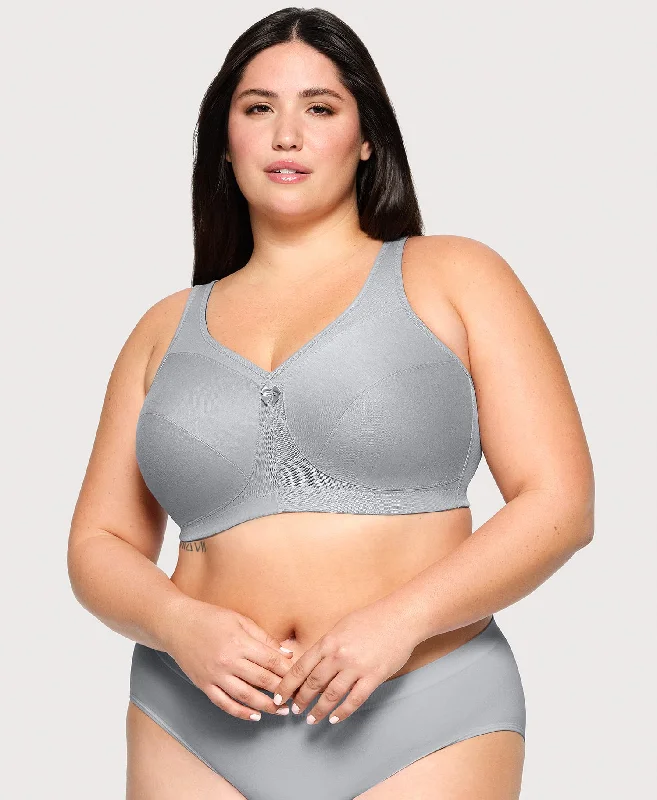 Full - cup bras providing maximum coverage and support MagicLift Active Support Bra Gray Heather Full - cup bras providing maximum coverage and support MagicLift Active Support Bra Gray Heather