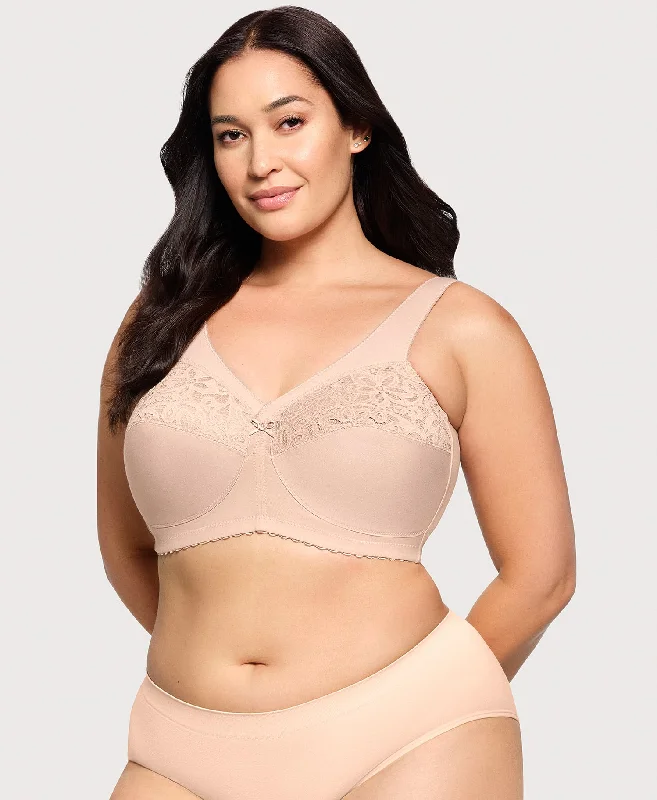 Bra with underbust support for better breast lift MagicLift Cotton Support Bra Cafe Bra with underbust support for better breast lift MagicLift Cotton Support Bra Cafe