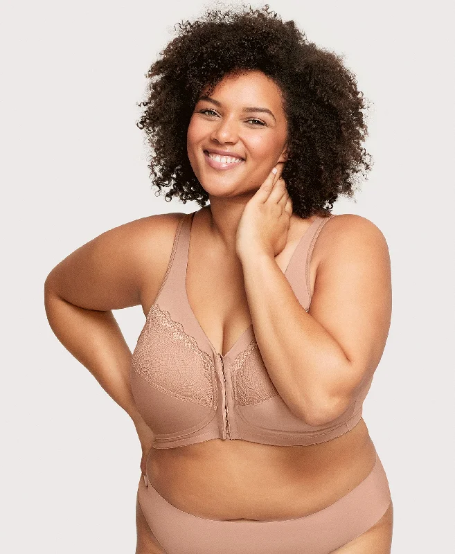 Bra with a bandeau style for a strapless and sleek look MagicLift Front-Closure Natural Shape Bra Cappuccino Bra with a bandeau style for a strapless and sleek look MagicLift Front-Closure Natural Shape Bra Cappuccino
