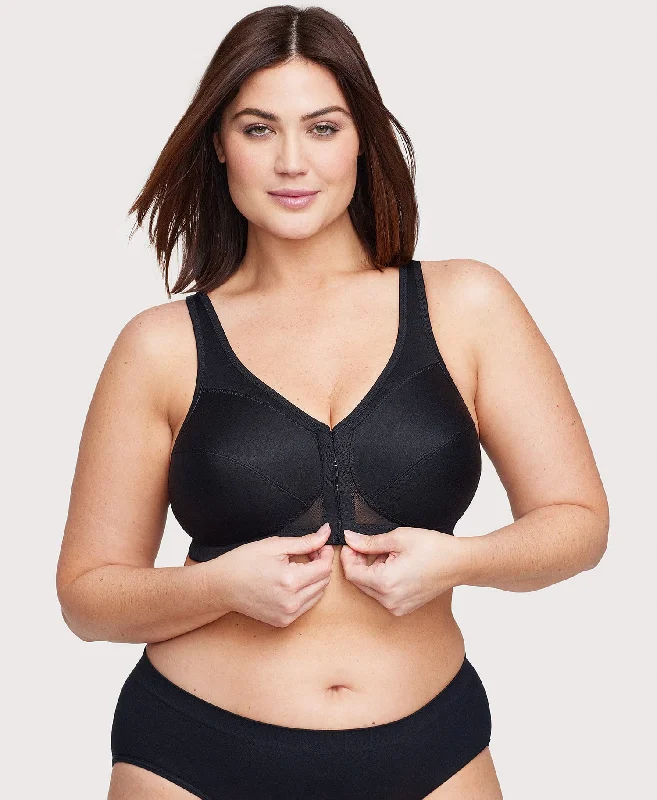 Bra with a floral - print for a feminine and stylish look MagicLift Front-Closure Posture Back Bra Black Band | 42 Bra with a floral - print for a feminine and stylish look MagicLift Front-Closure Posture Back Bra Black Band | 42