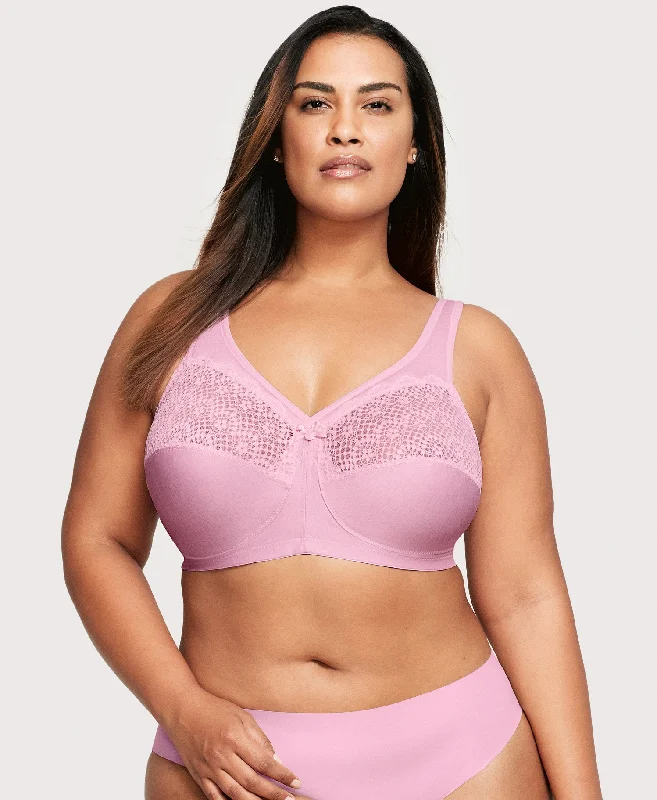 Bra with a push - up memory foam cup for enhanced cleavage MagicLift Moisture Control Bra Pink Heather Bra with a push - up memory foam cup for enhanced cleavage MagicLift Moisture Control Bra Pink Heather