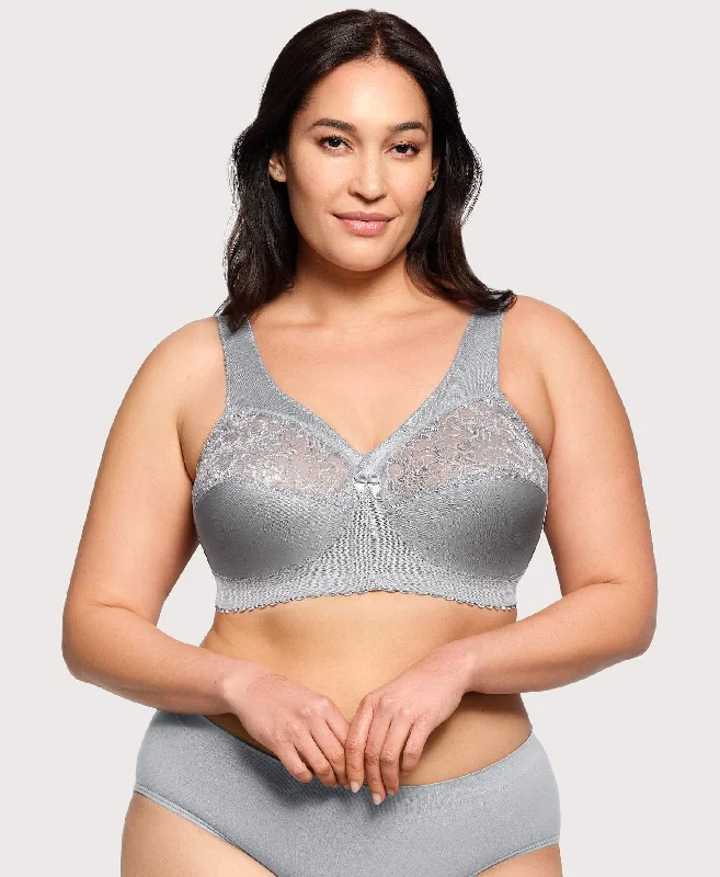 Bra with a plus - size customized fit option for a perfect fit MagicLift Original Support Bra Soft Gray