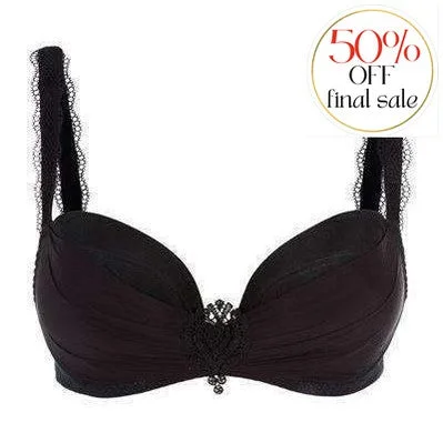 Women's geometric - patterned brasMaison Lejaby Attrape Coeur 3 Part Padded Balconnette Bra G61432 Women's geometric - patterned brasMaison Lejaby Attrape Coeur 3 Part Padded Balconnette Bra G61432