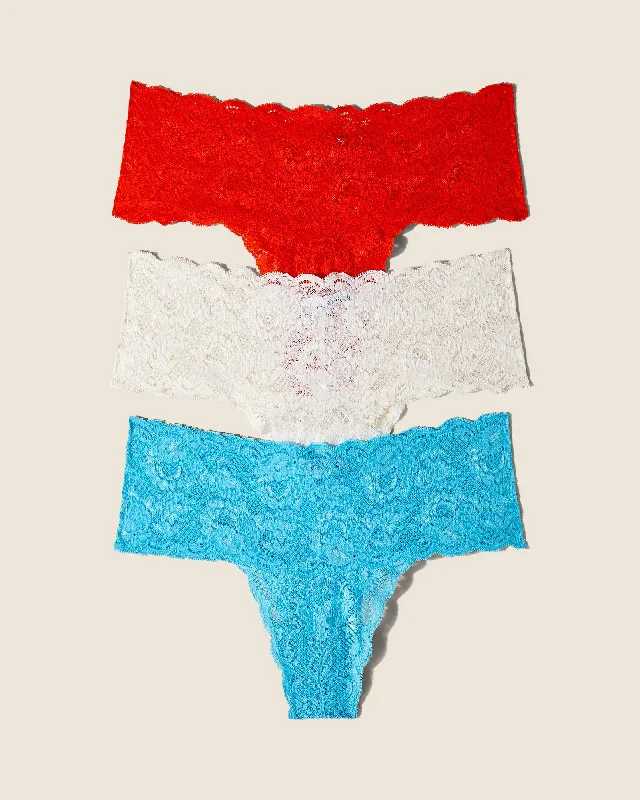 Women's black bras for a classic lookComfie Thong 3 Pack