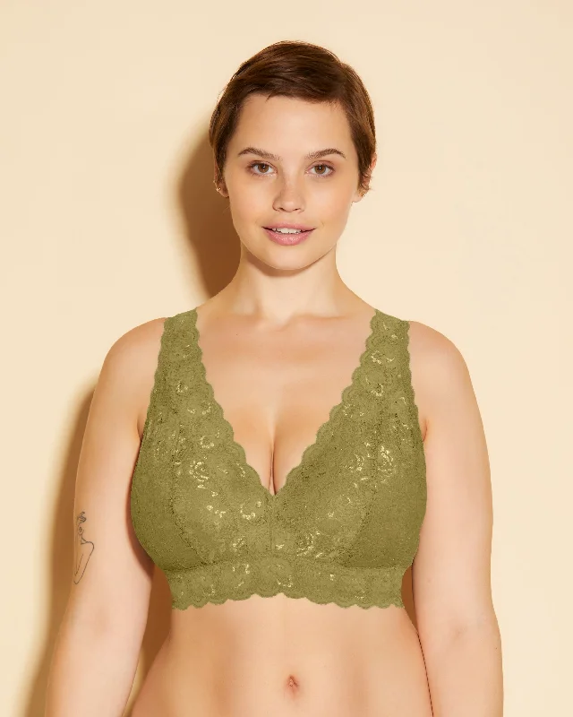 Women's bras with moisture - wicking propertiesSuper Curvy Plungie Longline Bralette Women's bras with moisture - wicking propertiesSuper Curvy Plungie Longline Bralette