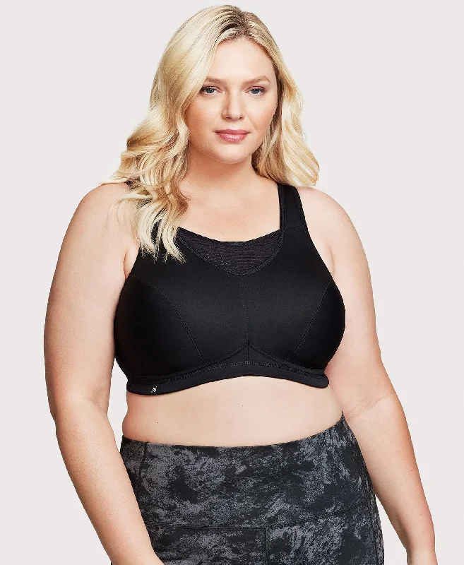 Bra with a silk - lined cup for a luxurious texture No-Bounce Camisole Elite Sports Bra Black Bra with a silk - lined cup for a luxurious texture No-Bounce Camisole Elite Sports Bra Black