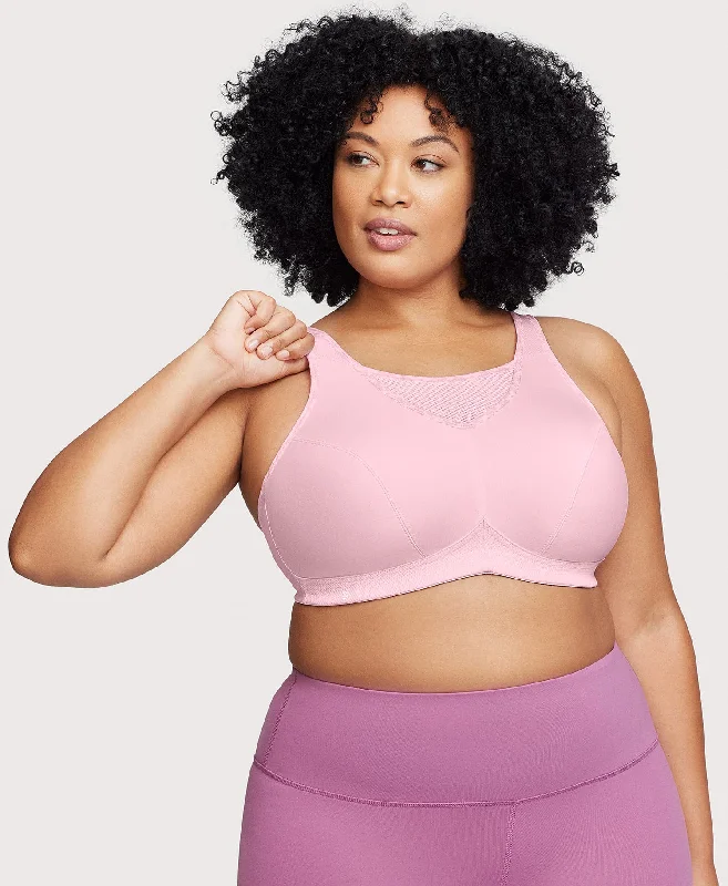 Bra with a low - cut cup for a more revealing style No-Bounce Camisole Sports Bra Parfait Pink Bra with a low - cut cup for a more revealing style No-Bounce Camisole Sports Bra Parfait Pink