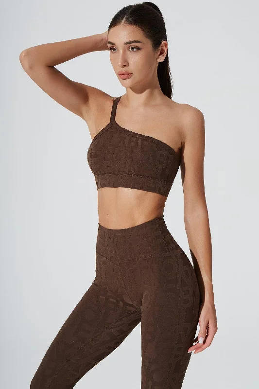 Women's wireless bras for all - day comfortClassic Serein 3D Single Strap Shoulder Bra - Chocolate Women's wireless bras for all - day comfortClassic Serein 3D Single Strap Shoulder Bra - Chocolate