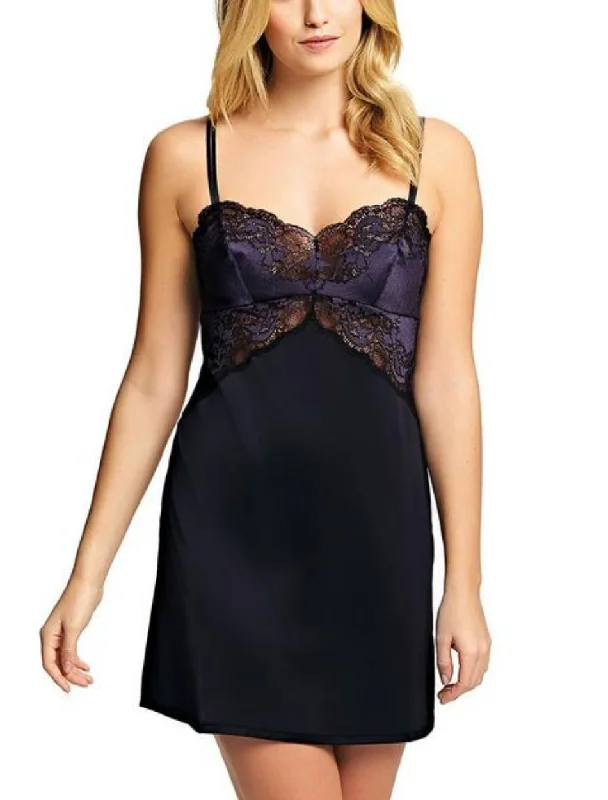 Women's red bras for a bold statementWacoal Lace Affair Chemise, Black Graphite