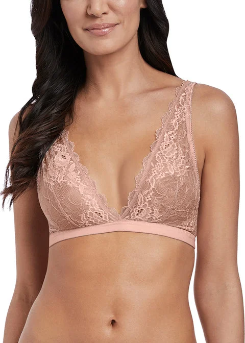 Women's bralettes with a soft, seamless styleWacoal Lace Perfection Bralette, Rose Mist Women's bralettes with a soft, seamless styleWacoal Lace Perfection Bralette, Rose Mist