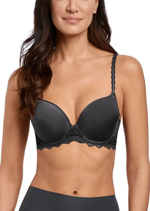 Women's bras with a cooling fabricWacoal Lace Perfection Contour Bra, Charcoal