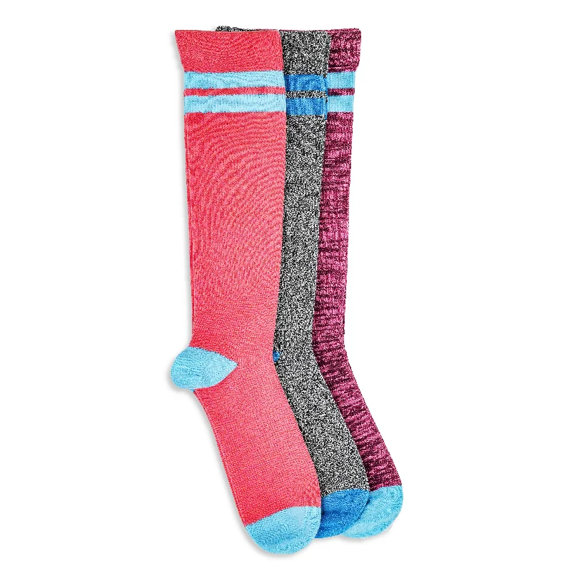 Women's ribbed knee - high socks for a classic look5-Pack Ladies Fancy Print Compression Socks Women's ribbed knee - high socks for a classic look5-Pack Ladies Fancy Print Compression Socks