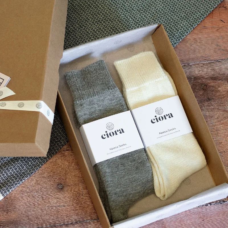 Alpaca Everyday Socks - 2 Pair Gift Box