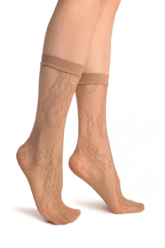 Women's microfiber socks for a lightweight optionBeige Gladiolus Flowers Ankle High Socks Women's microfiber socks for a lightweight optionBeige Gladiolus Flowers Ankle High Socks