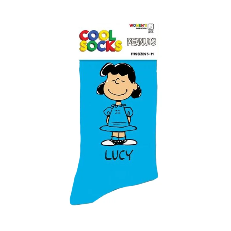 Women's nylon - reinforced socks for durabilityCool Socks Women's Crew Socks - Lucy (Peanuts) Women's nylon - reinforced socks for durabilityCool Socks Women's Crew Socks - Lucy (Peanuts)