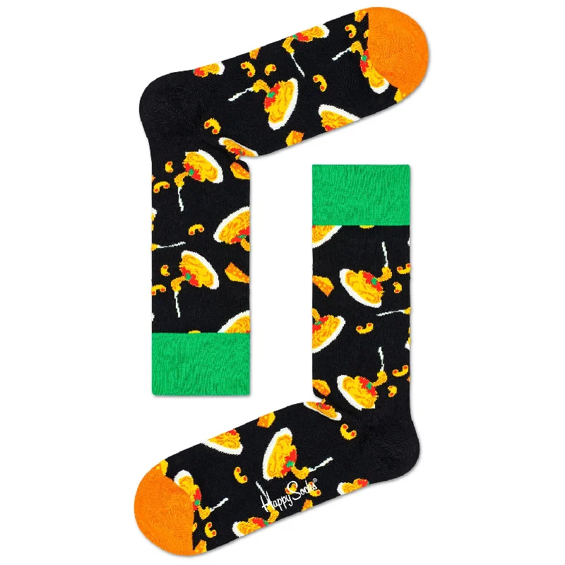 Women's ribbed knee - high socks for a classic lookHappy Socks Women's Crew Socks - Mac & Cheese Women's ribbed knee - high socks for a classic lookHappy Socks Women's Crew Socks - Mac & Cheese