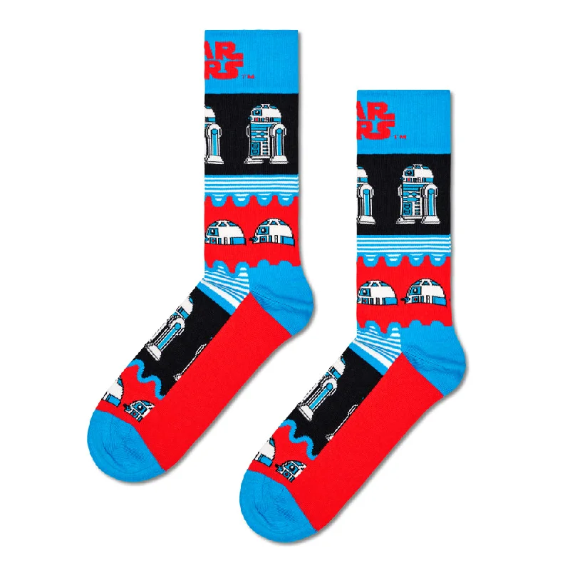 Women's cushioned sole socks for shock absorptionHappy Socks x Star Wars Women's Crew Socks - R2-D2 Women's cushioned sole socks for shock absorptionHappy Socks x Star Wars Women's Crew Socks - R2-D2