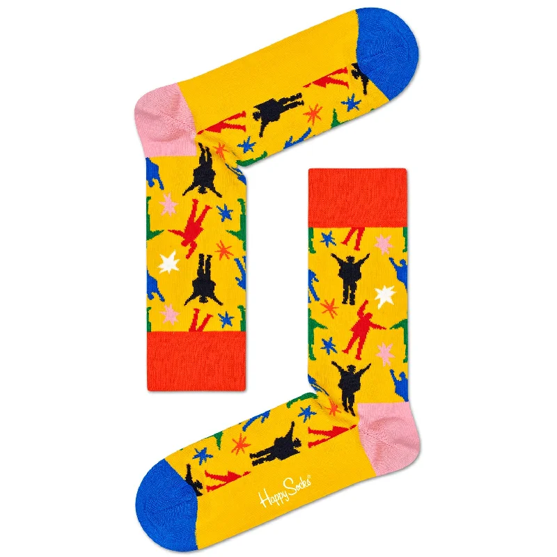 Happy Socks x The Beatles Women's Crew Socks - Helping Hands
