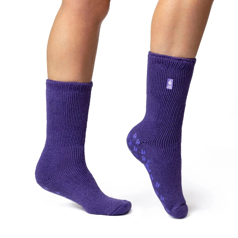 Women's cashmere - blend socks for extra softnessLadies Original Thermal Slipper Socks - Lavender Women's cashmere - blend socks for extra softnessLadies Original Thermal Slipper Socks - Lavender
