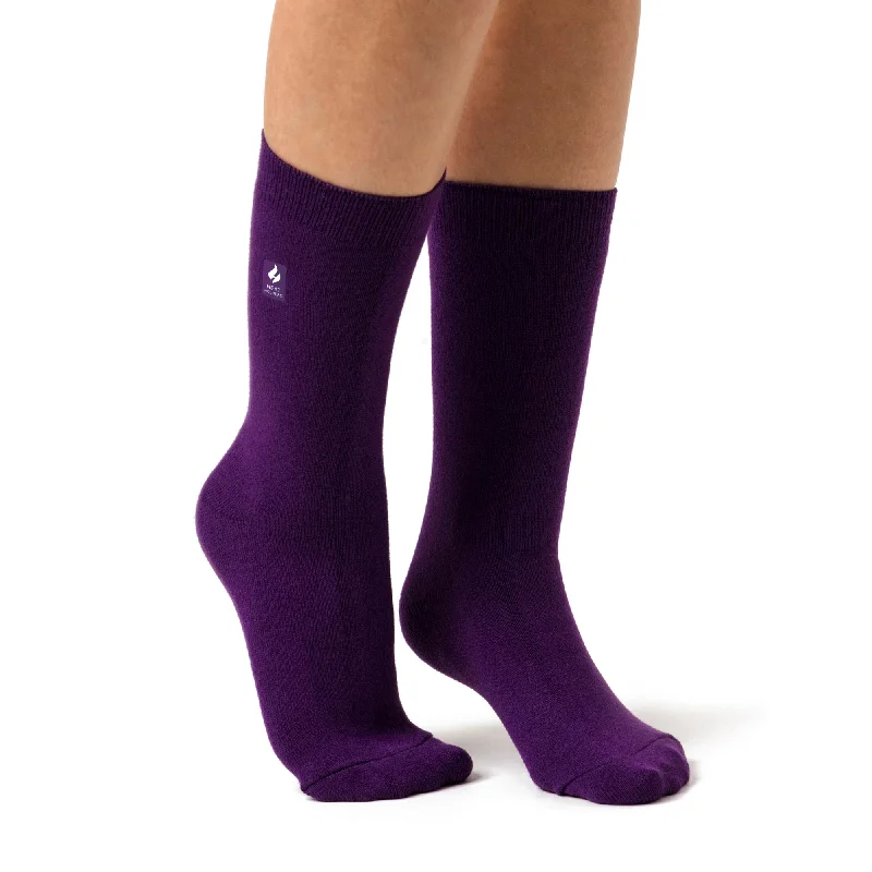 Women's ribbed knee - high socks for a classic lookLadies Ultra Lite Holly Socks - Purple Women's ribbed knee - high socks for a classic lookLadies Ultra Lite Holly Socks - Purple