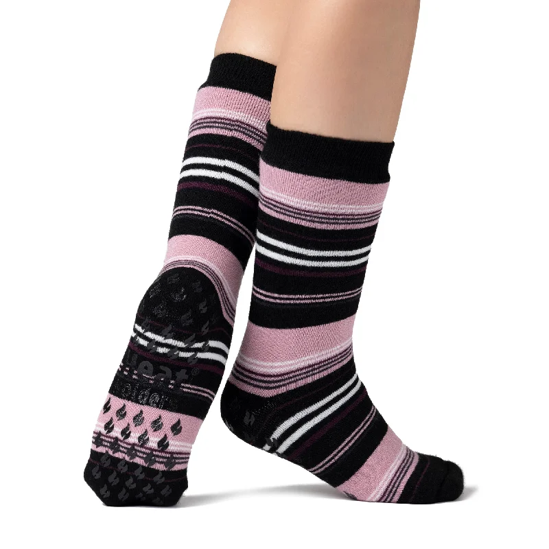 Women's compression socks for improved circulationLadies IOMI Dual Layer Raynaud's Slipper Socks - Black Stripe Women's compression socks for improved circulationLadies IOMI Dual Layer Raynaud's Slipper Socks - Black Stripe