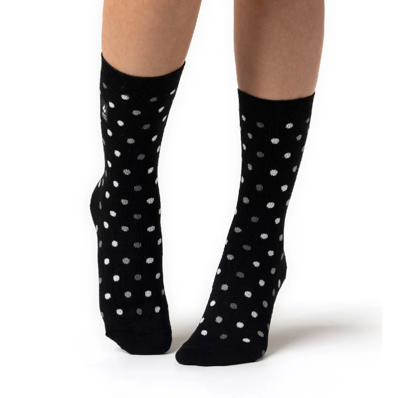 Women's cable - knit ankle socks for a cozy styleLadies Ultra Lite Nicosia Dots Socks - Black & Tonal Women's cable - knit ankle socks for a cozy styleLadies Ultra Lite Nicosia Dots Socks - Black & Tonal