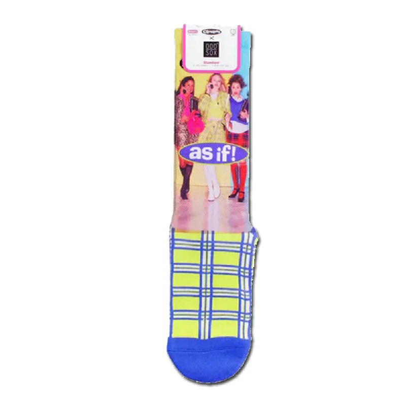 Women's cashmere - blend socks for extra softnessOdd Sox Women's Crew Socks - As If (Clueless) Women's cashmere - blend socks for extra softnessOdd Sox Women's Crew Socks - As If (Clueless)