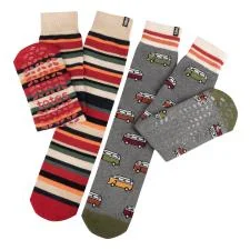 Women's anti - odor socks for long - day freshnessORIGINAL SLIPPER SOCKS (TWIN PACK) Mens Socks Campervan / Stripe Women's anti - odor socks for long - day freshnessORIGINAL SLIPPER SOCKS (TWIN PACK) Mens Socks Campervan / Stripe