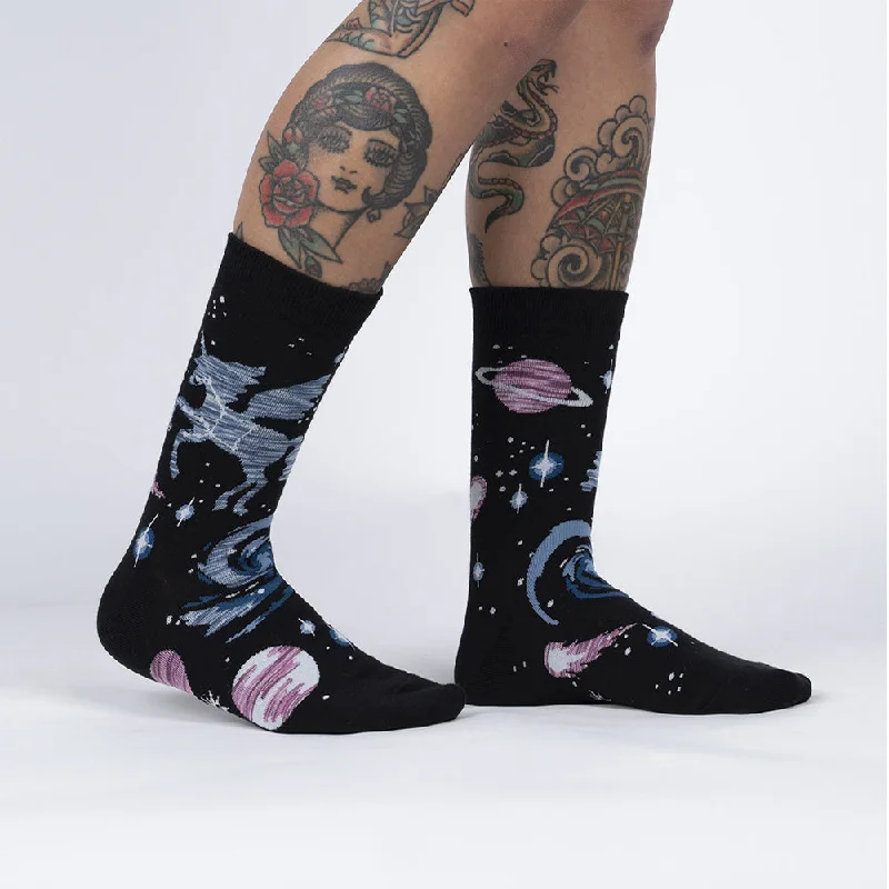 Women's crew socks with a polka - dot printSock It To Me Women's Crew Socks - Ancient Pegasus Women's crew socks with a polka - dot printSock It To Me Women's Crew Socks - Ancient Pegasus