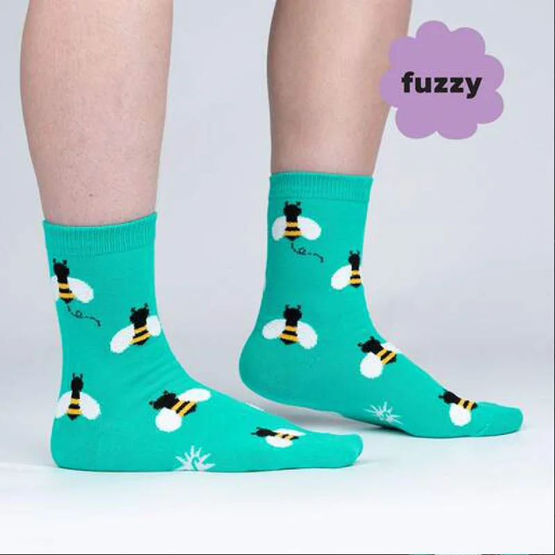 Women's spandex - infused socks for stretchSock It To Me Women's Crew Socks - Bee Happy Women's spandex - infused socks for stretchSock It To Me Women's Crew Socks - Bee Happy