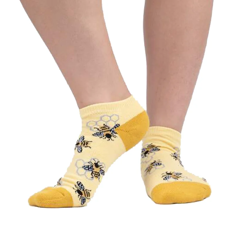 Women's over - the - calf socks with a stripe designSock It To Me Women's Ankle Socks - Let It Bee Women's over - the - calf socks with a stripe designSock It To Me Women's Ankle Socks - Let It Bee