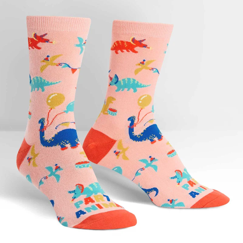 Women's ankle socks with a frilly edgeSock It To Me Women's Crew Socks - Party Animal Women's ankle socks with a frilly edgeSock It To Me Women's Crew Socks - Party Animal