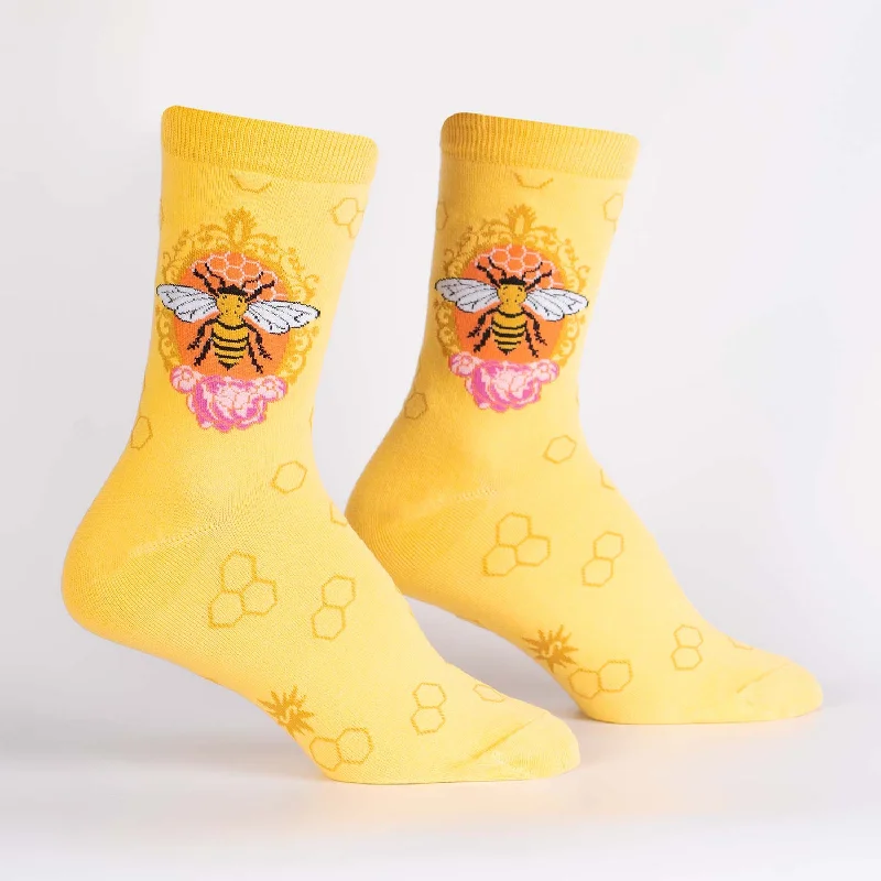 Sock It To Me Women's Crew Socks - Queen Bee