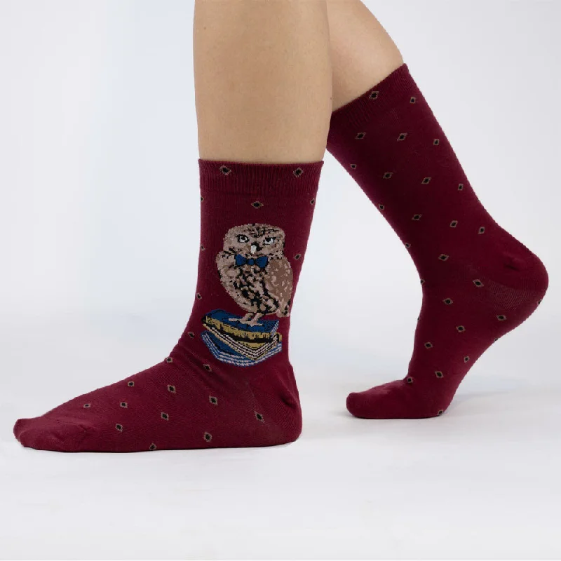 Women's compression socks for improved circulationSock It To Me Women's Crew Socks - Reading is a Hoot Women's compression socks for improved circulationSock It To Me Women's Crew Socks - Reading is a Hoot