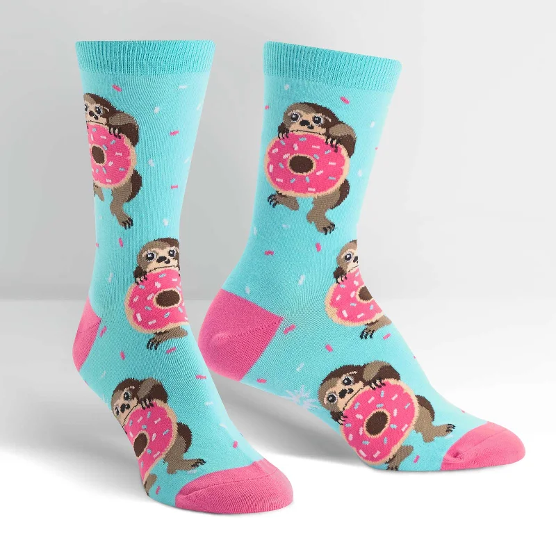 Women's leather - look socks for an edgy styleSock It To Me Women's Crew Socks - Snackin' Sloth Women's leather - look socks for an edgy styleSock It To Me Women's Crew Socks - Snackin' Sloth