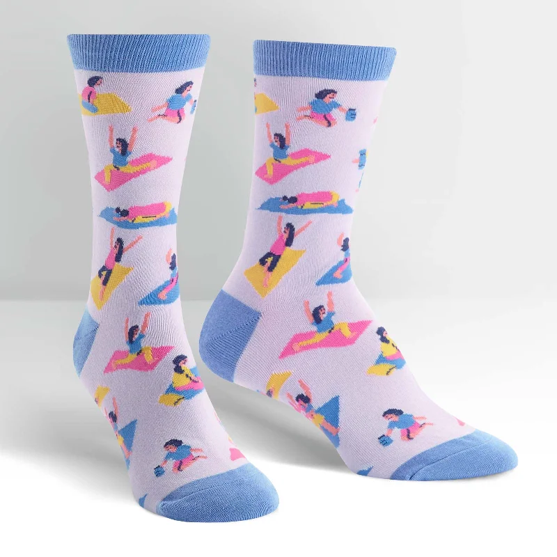Women's cushioned sole socks for shock absorptionSock It To Me Women's Crew Socks - Yoga Women's cushioned sole socks for shock absorptionSock It To Me Women's Crew Socks - Yoga