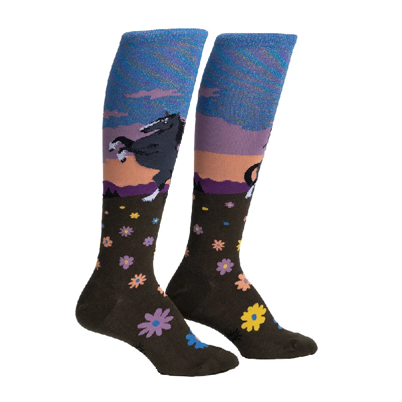 Women's ribbed knee - high socks for a classic lookSock It To Me Women's Funky Knee High Socks - Black Beauty Women's ribbed knee - high socks for a classic lookSock It To Me Women's Funky Knee High Socks - Black Beauty