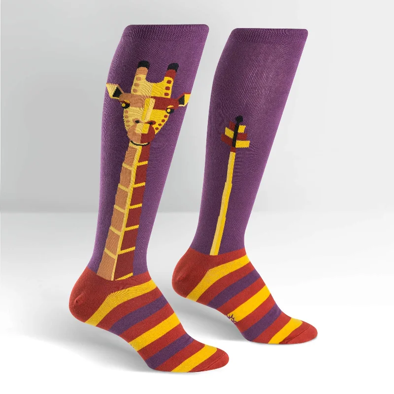 Sock It To Me Women's Funky Knee High Socks - Geo-raffe
